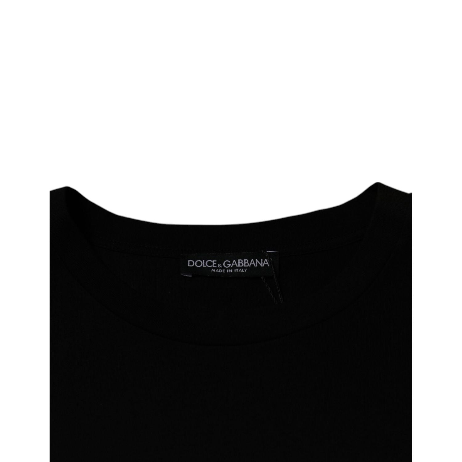 Dolce & Gabbana Black Crew Neck Short Sleeve T-shirt