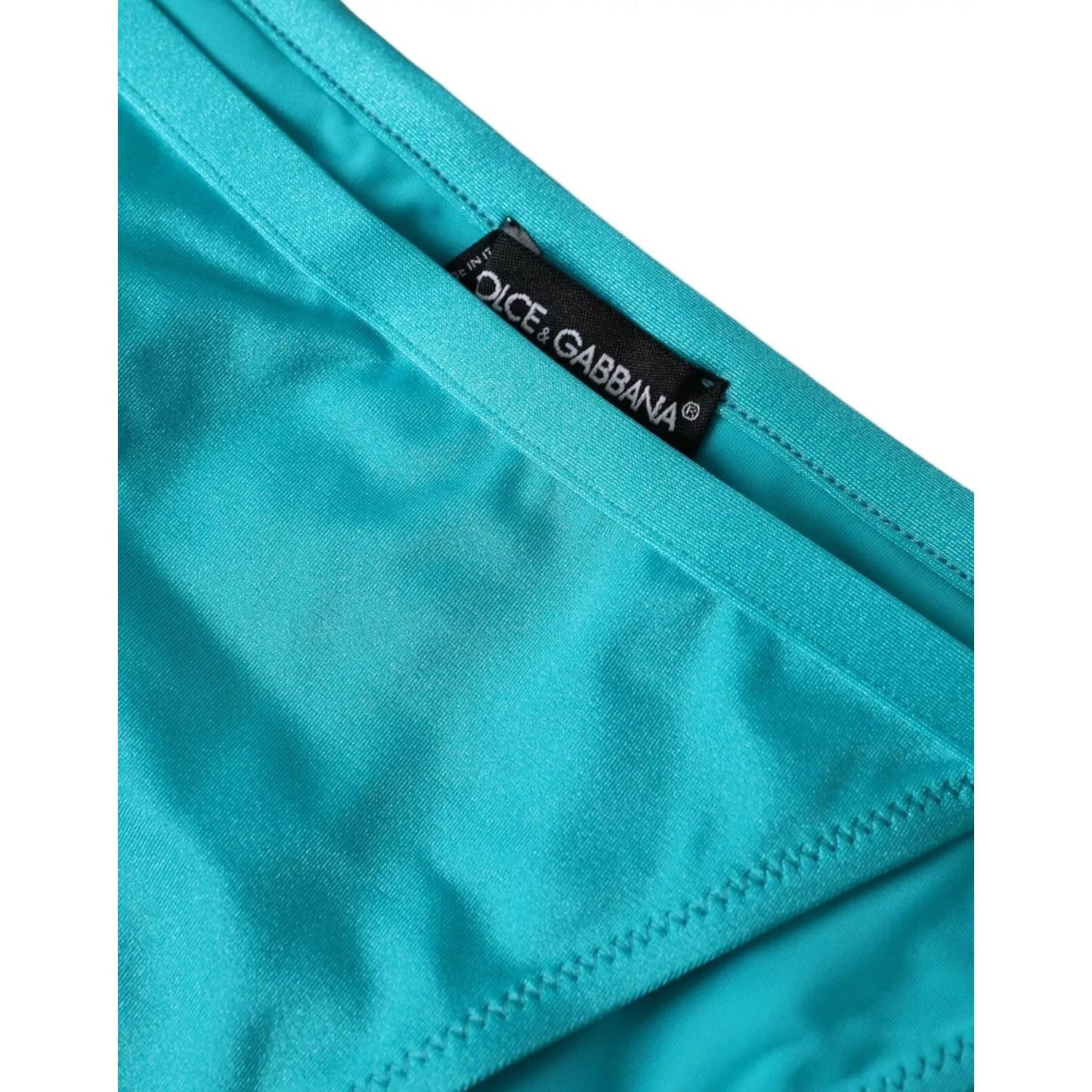 Dolce & Gabbana Blue Green Nylon Beachwear Swimwear Bottom Bikini Dolce & Gabbana Light Sea Green