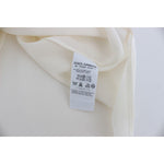 Dolce & Gabbana White Sequined Key Silk Blouse T-shirt Top SIG13197-1