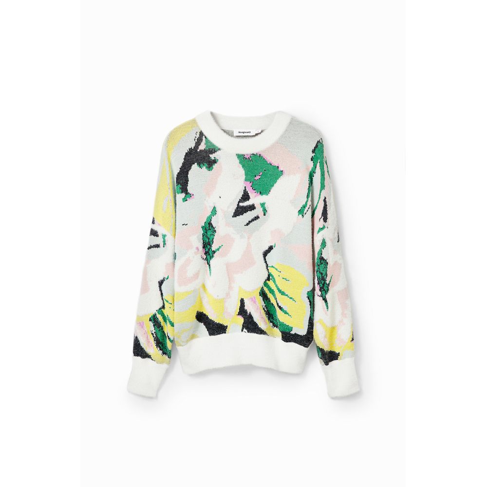 Desigual Cream Polyamide Sweatshirt