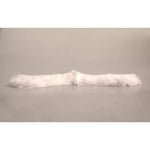 Dolce & Gabbana White Fur Shoulder Collar Wrap Shawl Scarf