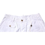 Dsquared² White Cargo Denim Mid Waist Casual Bermuda Shorts PAN76083-48