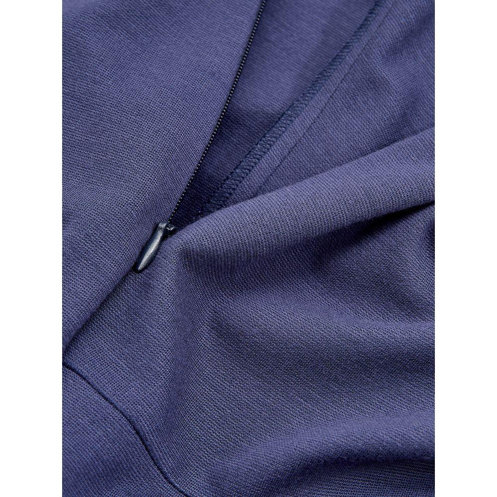 Lardini Blue Viscose Dress Lardini Dark Slate Blue