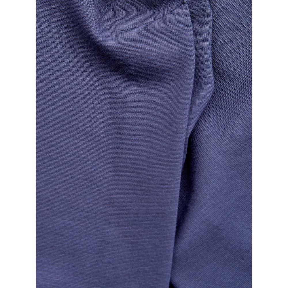 Lardini Blue Viscose Dress Lardini Dark Slate Blue