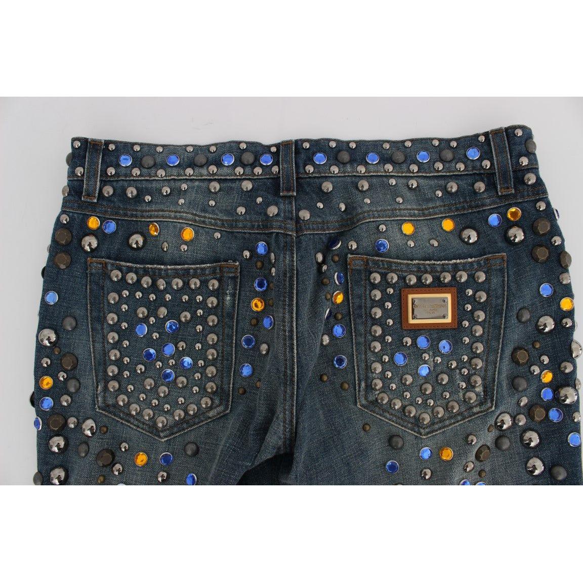 Dolce & Gabbana Enchanted Sicily Crystal Embellished Jeans Dolce & Gabbana Dark Slate Gray