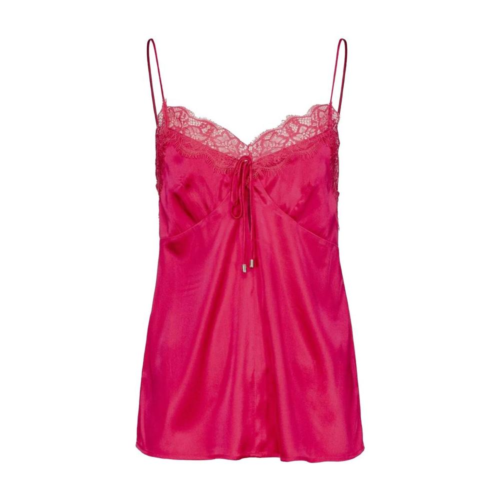PINKO Fuchsia Silk Tops & T-Shirt