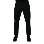 Dolce & Gabbana Dark Green Cotton Loose Men Denim Jeans PAN75209-48