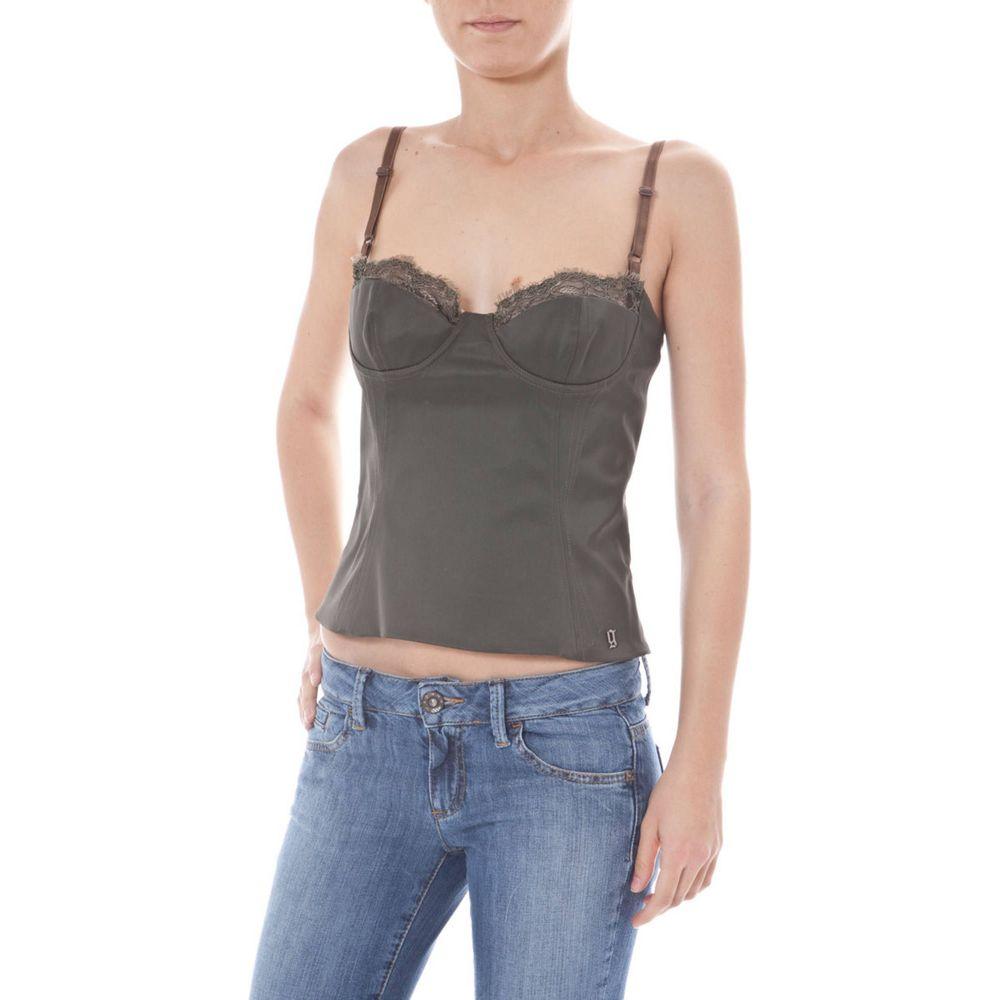 John Galliano Green Elastane Underwear John Galliano Dim Gray