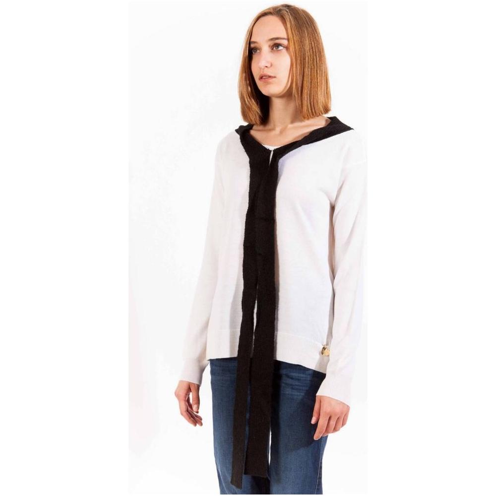 Love Moschino White Wool Women Sweater Love Moschino Misty Rose