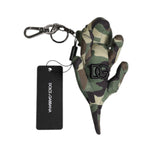 Dolce & Gabbana Multicolor Camouflage Animal Silhouette Keychain Keyring