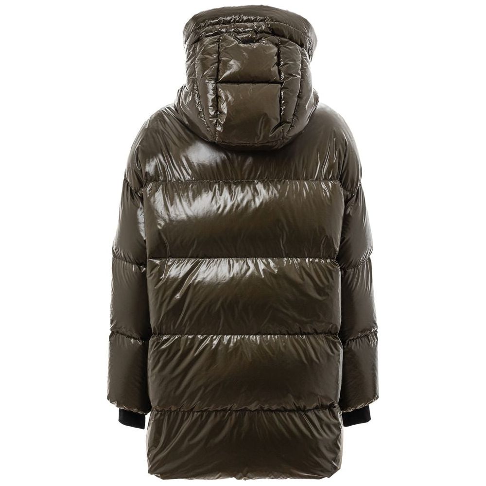 Herno Green Polyamide Jackets & Coat Herno Dark Slate Gray