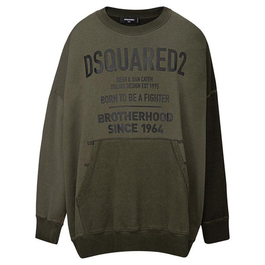 Dsquared² Green Cotton Hoody