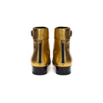 Saint Laurent Gold Leather Boot