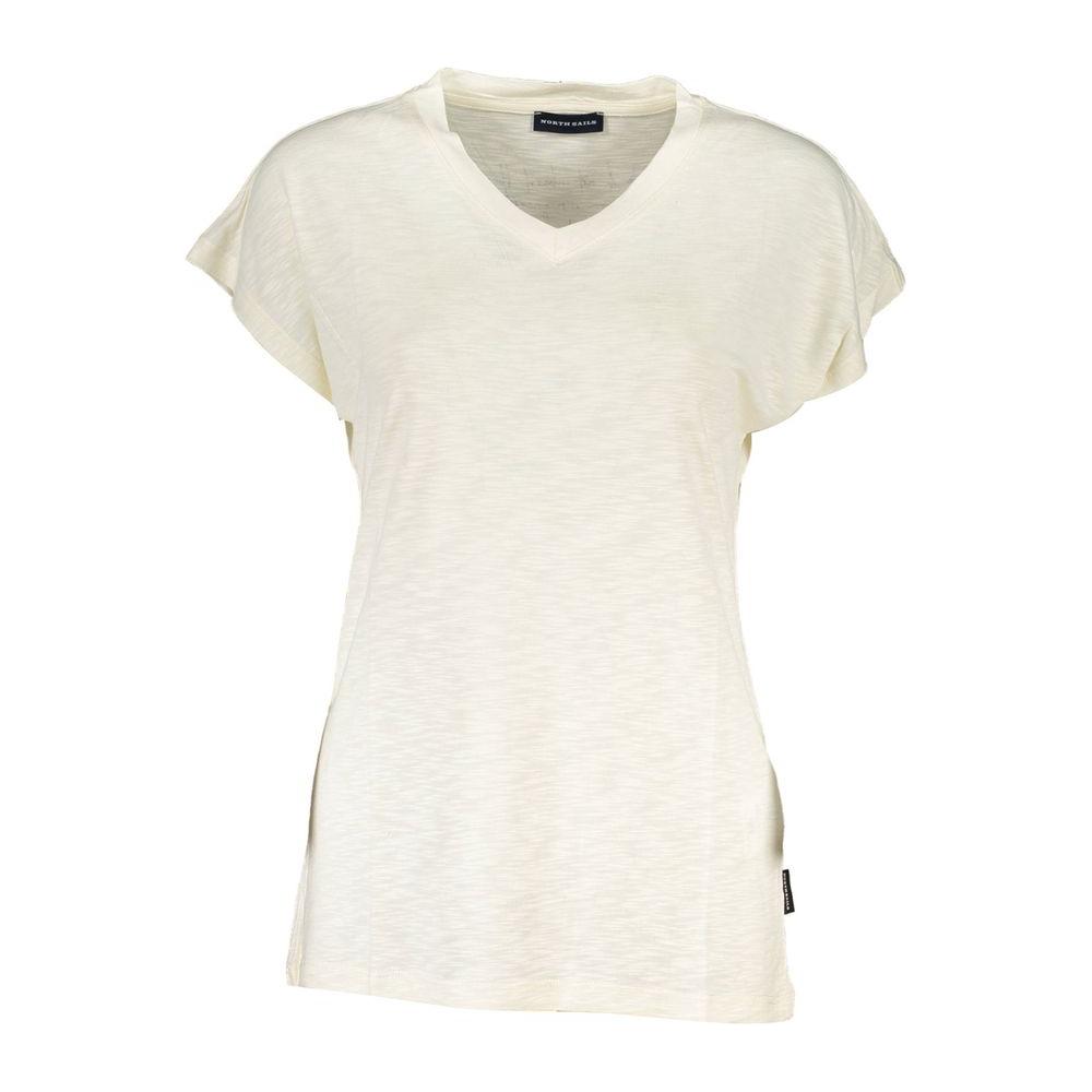 North Sails White Viscose Tops & T-Shirt North Sails Antique White