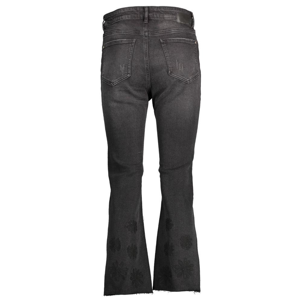 Desigual Black Cotton Women Jeans Desigual Dark Slate Gray