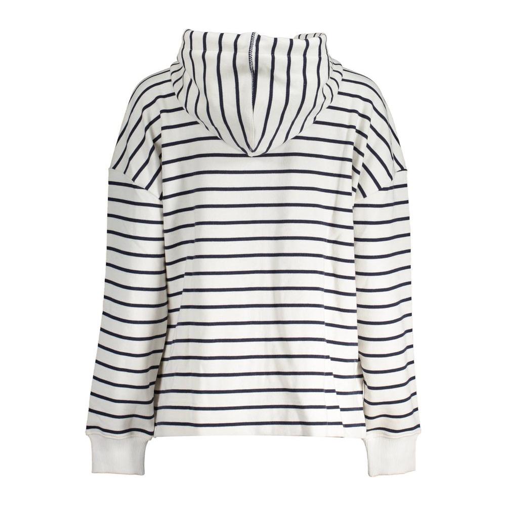 North Sails White Cotton Women Sweater North Sails Light Gray
