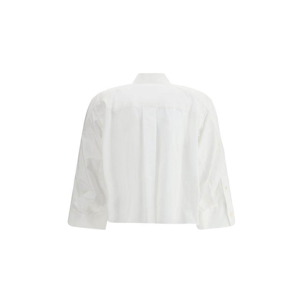 Sacai Three-quarter sleeve Shirt Sacai Light Gray