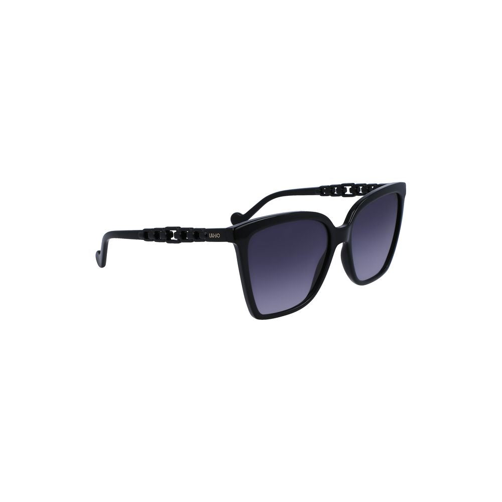 Liu Jo Black Bio-Injected Women Sunglass Liu Jo Dark Slate Gray