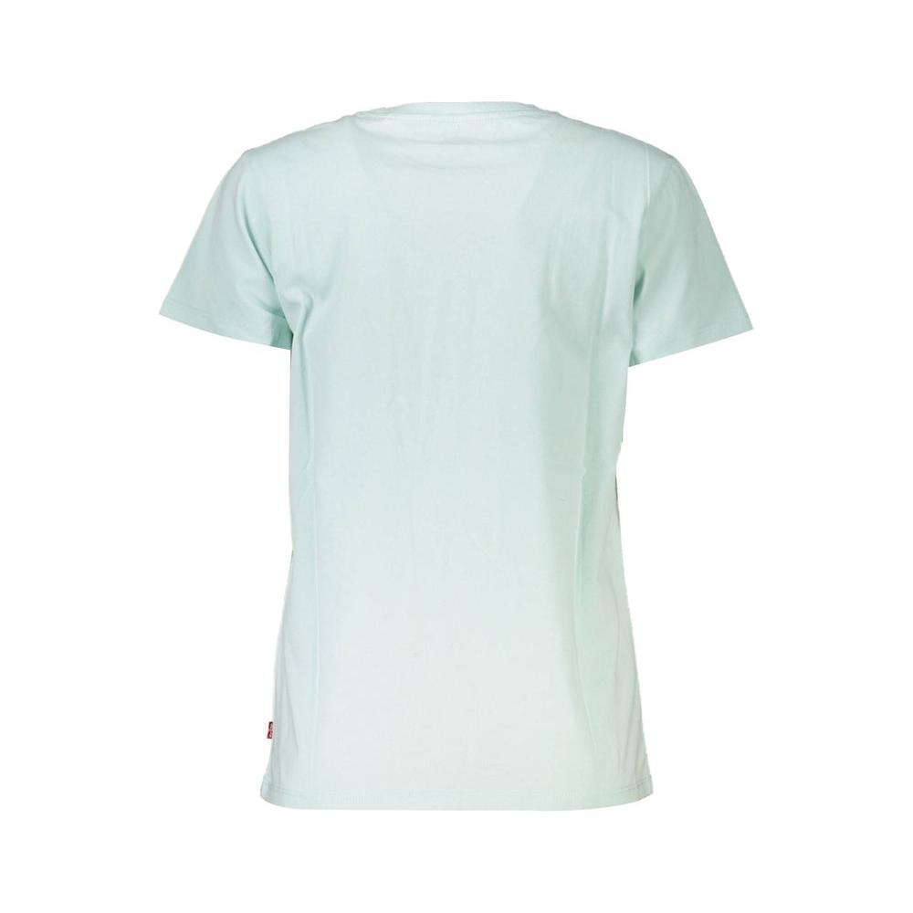 Levi's Light Blue Cotton Women T-Shirt Levi's Light Gray