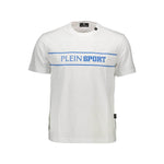 Plein Sport White Cotton Men T-Shirt PL-37298-S
