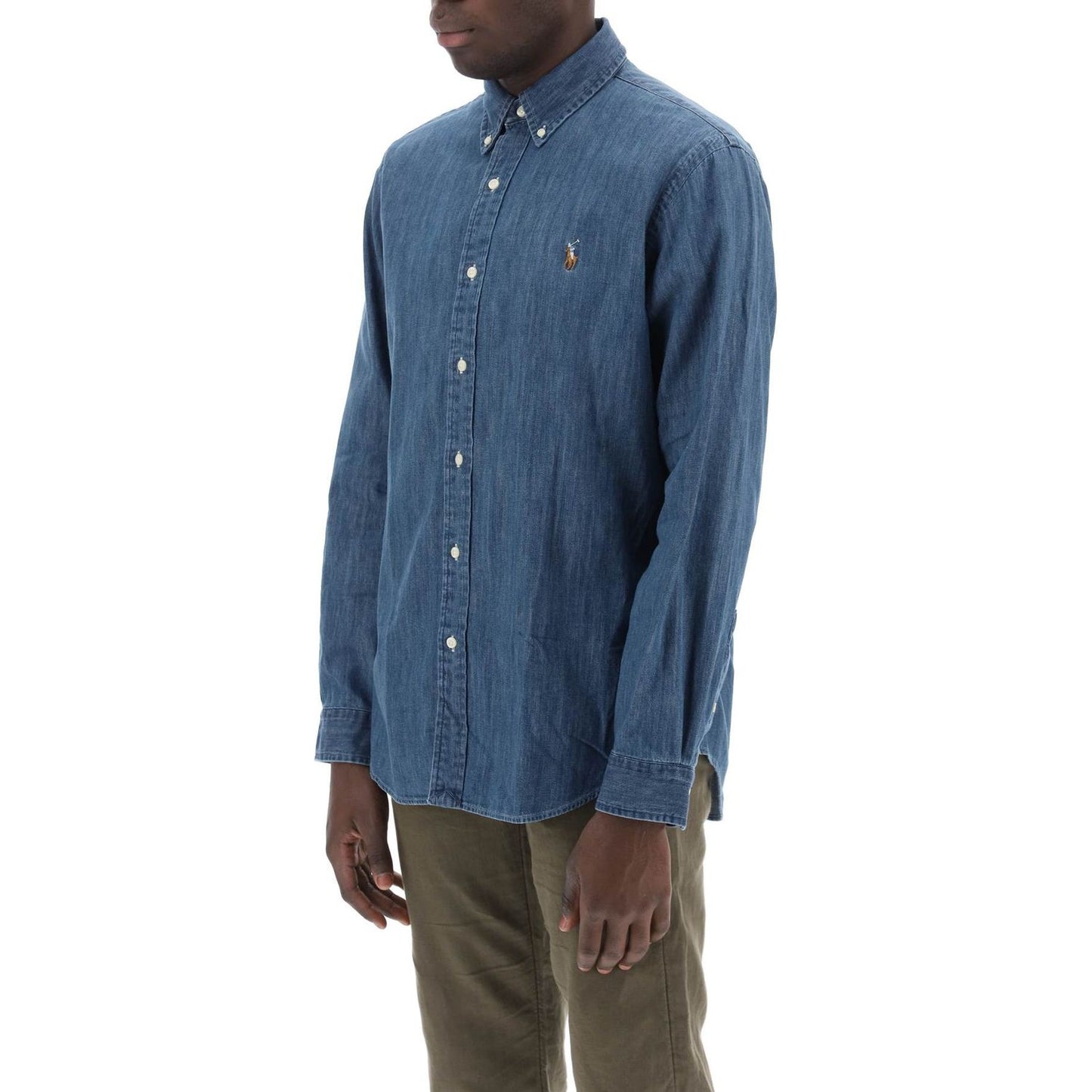 Polo Ralph Lauren custom fit shirt in lightweight denim