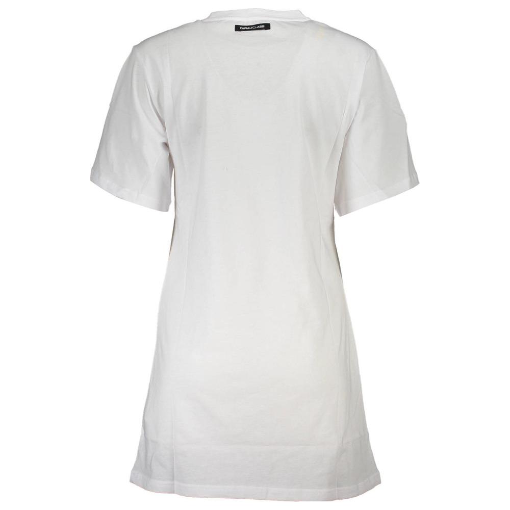 Cavalli Class White Cotton Women T-Shirt