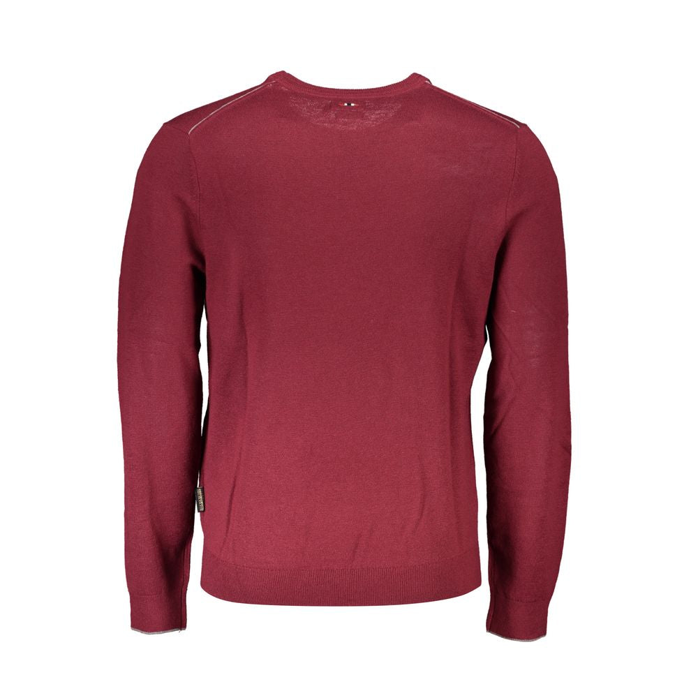 Napapijri Red Fabric Men Sweater NA-25336-XL