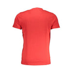 Cavalli Class Red Cotton T-Shirt CA-28473-M