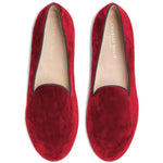 Charles Philip Red Velvet Loafer CH-15415-EU43/US10