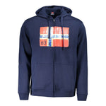 Norway 1963 Blue Cotton Men's Hooded Sweater