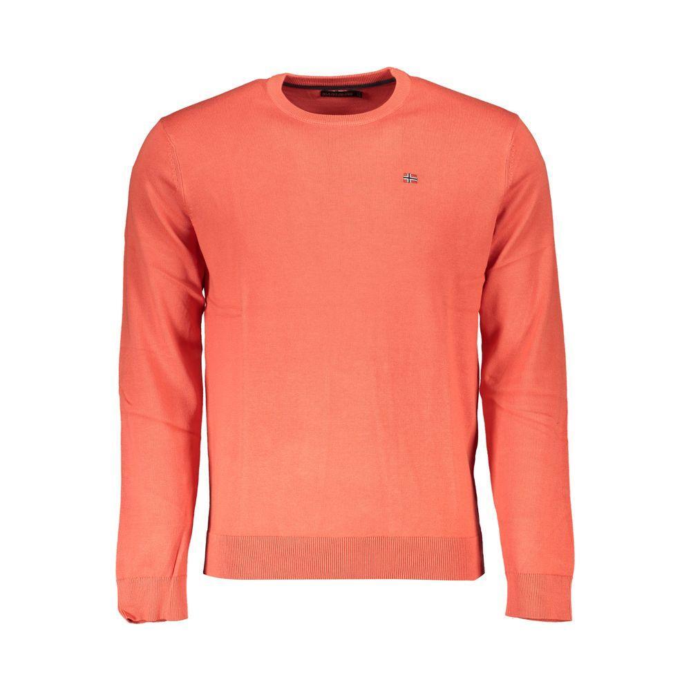 Napapijri Red Cotton Men Sweater NA-25304-S