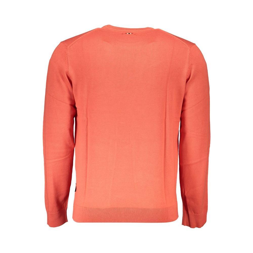 Napapijri Red Cotton Men Sweater NA-25304-S