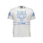Plein Sport White Cotton Men T-Shirt PL-37350-M