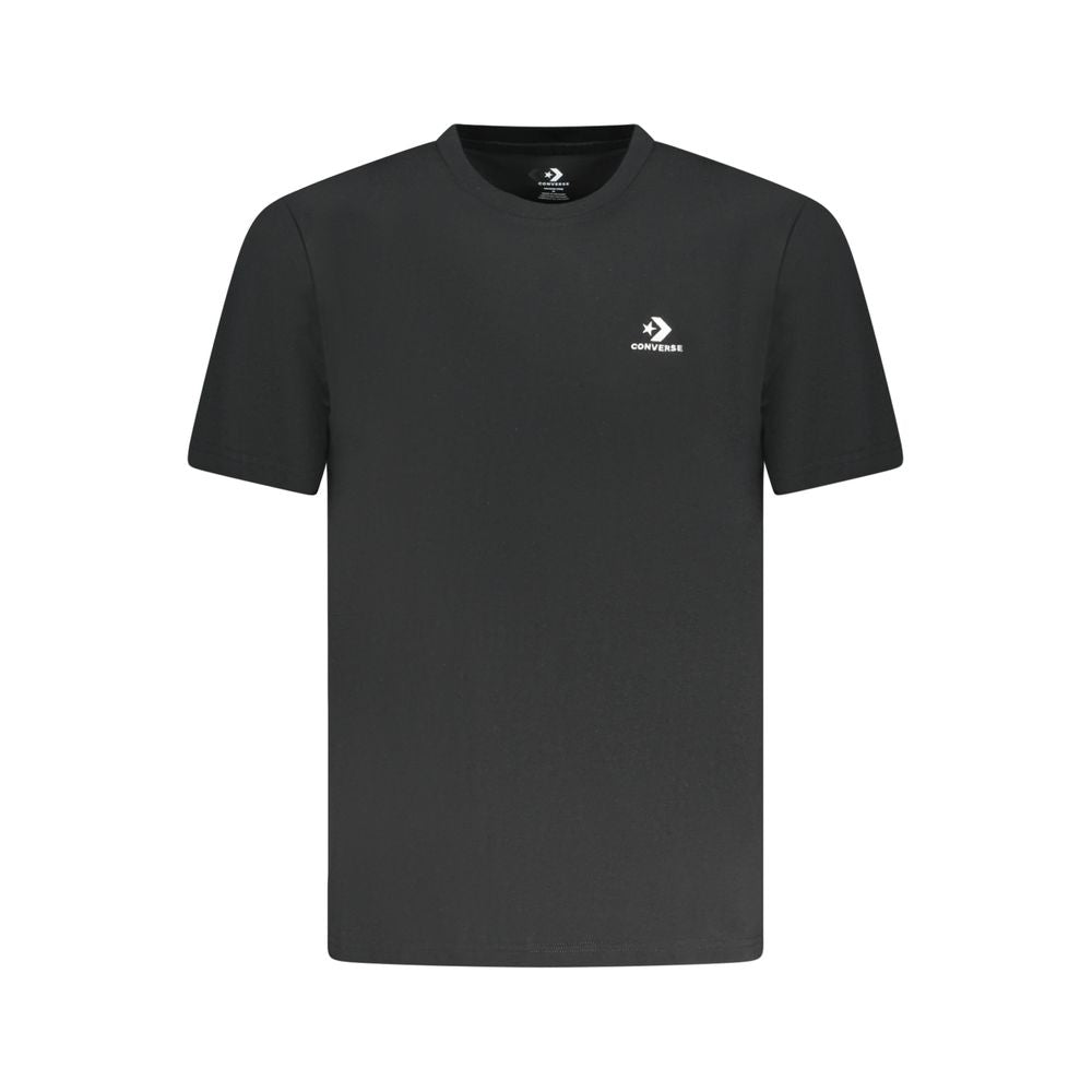 Converse Black Cotton Men T-Shirt CO-38356-XL