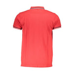 Cavalli Class Red Cotton Men Polo Shirt CA-36997-M