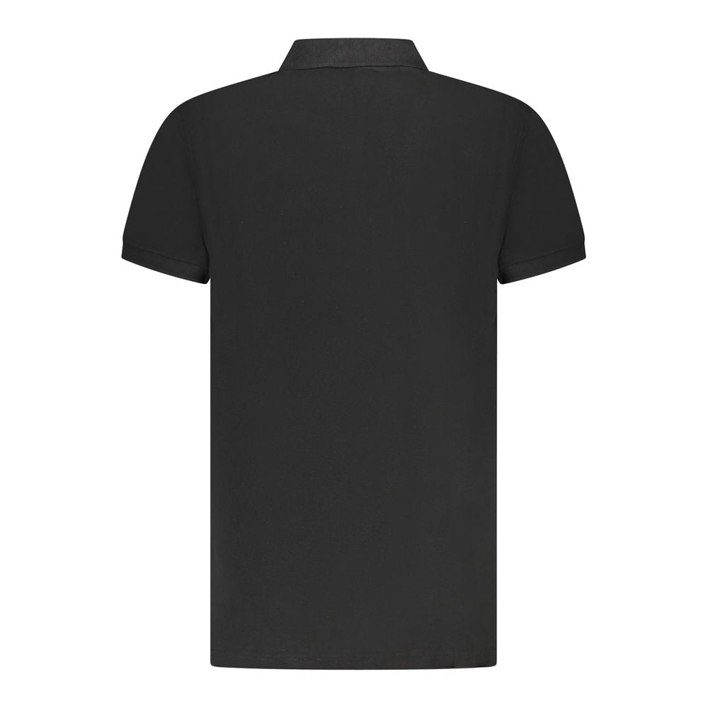 Cavalli Class Black Cotton Men Polo Shirt CA-36633-M