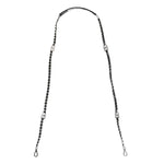 Dolce & Gabbana Black Leather DG Logo Chain Bag Shoulder Strap
