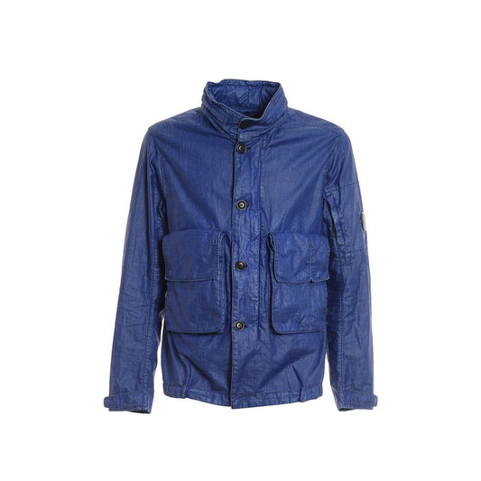 C.P. Company Blue Linen Shell Jacket