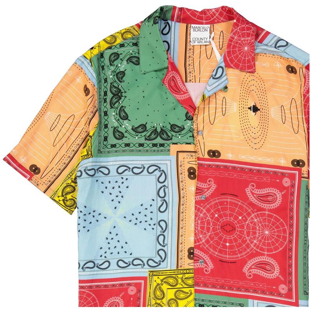 Marcelo Burlon Colour-Block Shirt MA-8735517343956-M
