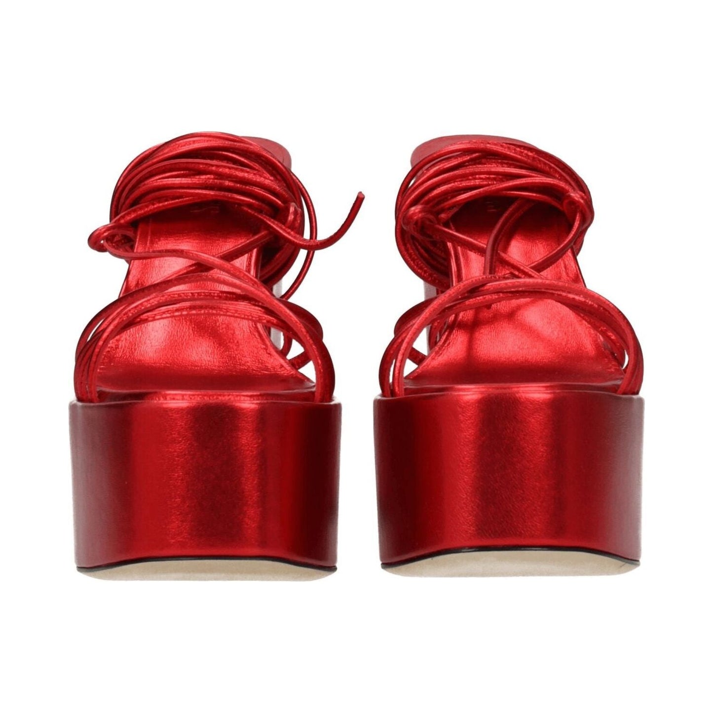 Paris Texas Red Leather Platforms PA-8547254796553-EU37/US7