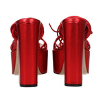 Paris Texas Red Leather Platforms PA-8547254796553-EU37/US7