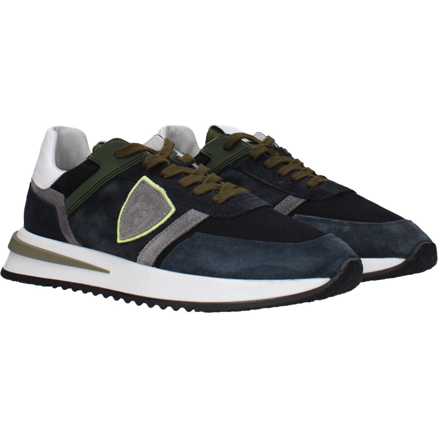 Philippe Model Blue Leather Low Tops