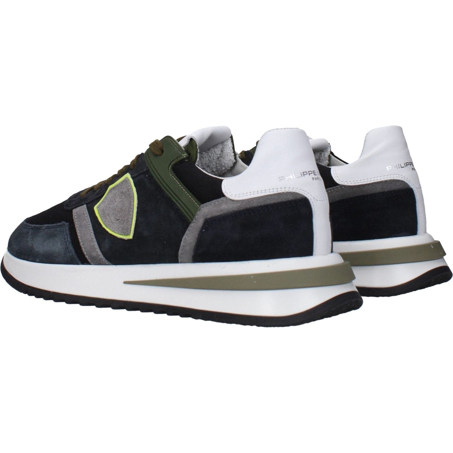 Philippe Model Blue Leather Low Tops