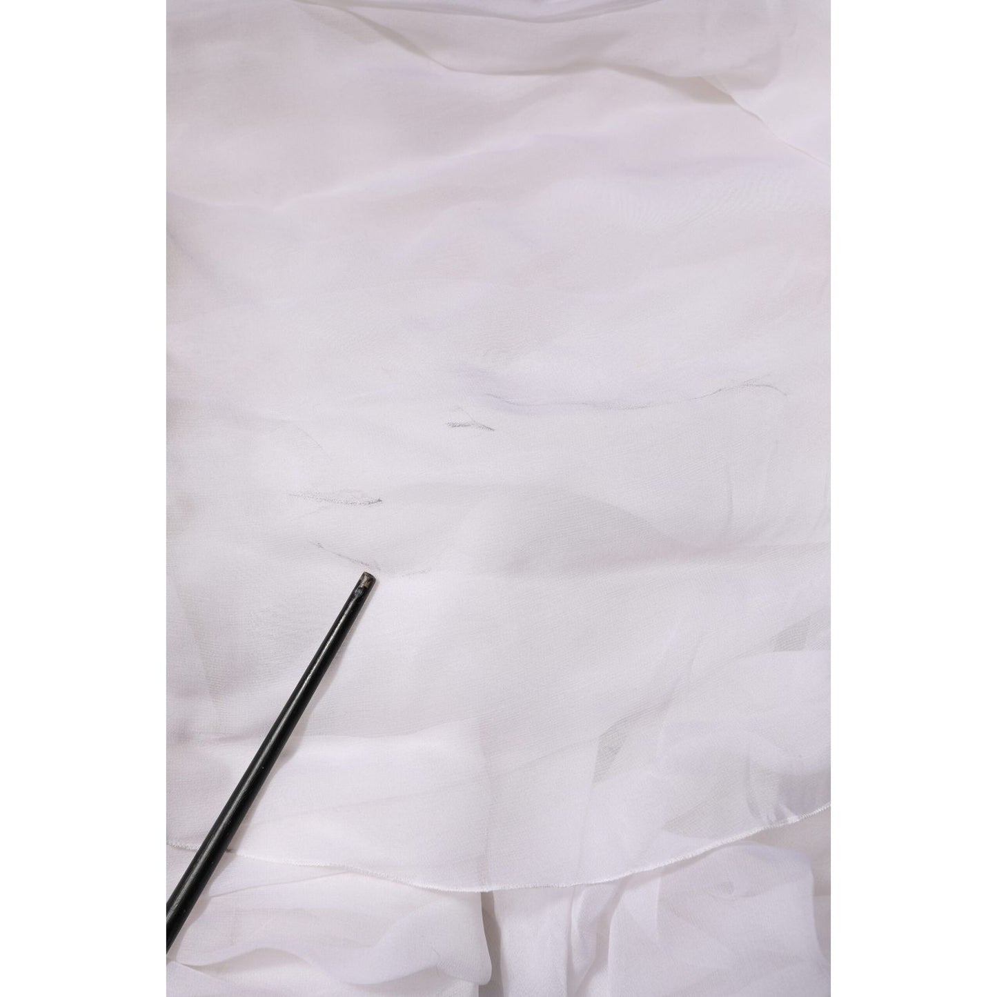 Dolce & Gabbana White Bustier Corset Cropped Chiffon Top TSH90632-38