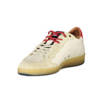 Blauer White Leather Men Sneaker