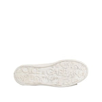 Dolce & Gabbana White Leather Mid Top Sneakers Shoes MV7537-42.5
