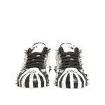 Dolce & Gabbana White Studded Printed Low Top Sneakers Shoes MV7824-42