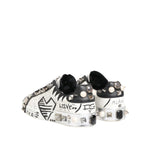 Dolce & Gabbana White Studded Printed Low Top Sneakers Shoes MV7824-42