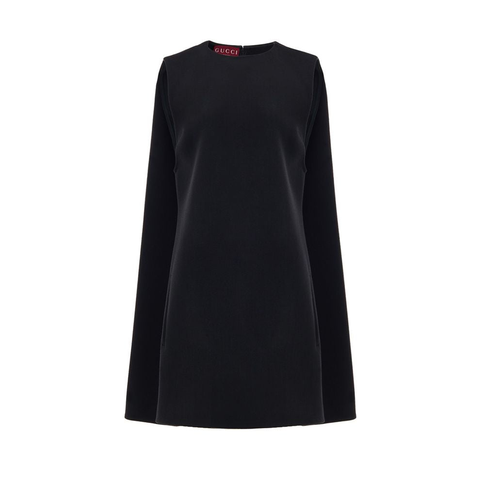 Gucci Black Wool Dress GU-9817676-IT40|S