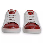 Dolce & Gabbana White Red Leather Logo Portofino Sneaker MV6704-41